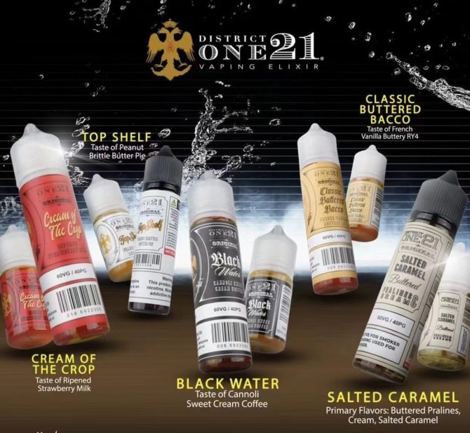 美國正品district one21區鹹奶油 30ml小煙油